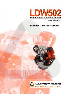 MANUAL DE SERVICIO - lombardini service