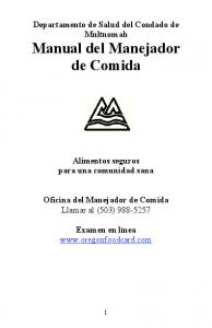 Manual del Manejador de Comida