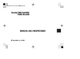 MANUAL DEL PROPIETARIO - Honda