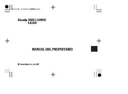 MANUAL DEL PROPIETARIO - Honda