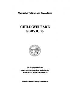 Manual of Policies and Procedures (MPP)