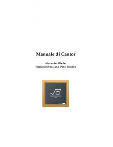 Manuale di Cantor - KDE Documentation