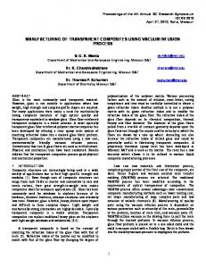 manufacturing of transparent composites using ... - Semantic Scholar