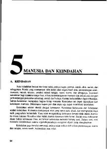 MANUSIA DAN KEINDAHAN