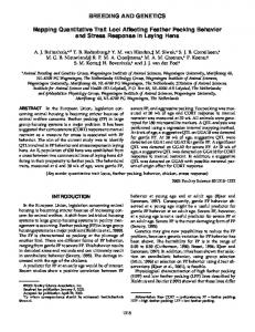 Mapping Quantitative Trait Loci Affecting ... - Animal Genome Databases