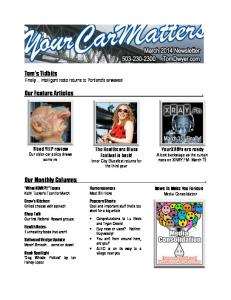 March 2014 newsletter PDF here