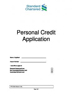 Marcis Loan Application Form