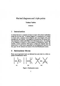 Marked diagrams and triple points