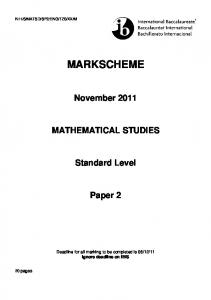 MARKSCHEME - School-Portal.co.uk