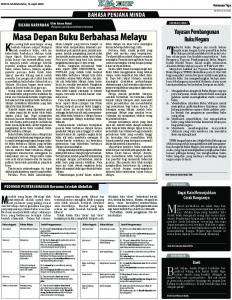 Masa Depan Buku Berbahasa Melayu