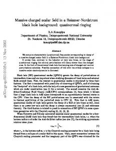 Massive charged scalar field in a Reissner-Nordstrom black hole ...