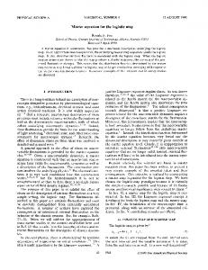 Master equation for the logistic map