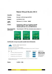 Master Visual Studio 2012 - invoin