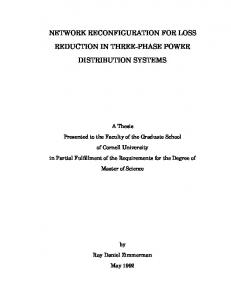 Master's Thesis - Power Systems Engineering Research Center