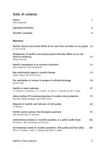 Mastitis in dairy production