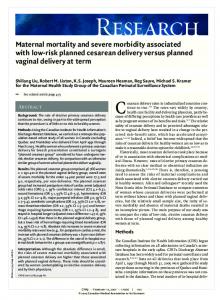 Maternal mortality and severe morbidity associated ... - Semantic Scholar