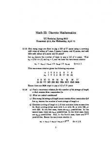 Math 55: Discrete Mathematics