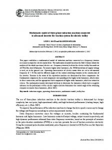 Mathematic model of three-phase induction machine ... - SciELO