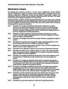 Mathematical Analysis SOL