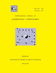 mathematical combinatorics - UNM Gallup