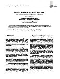 MATHEMATICAL MODELING OF THE