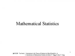 Mathematical Statistics