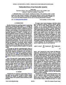 Mathematical theory of peer-instruction dynamics - Physical Review