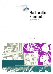 Mathematics standards (PDF, 4 MB)