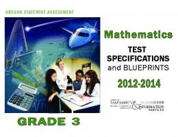 Mathematics Test Specifications and Blueprints, Grade 3, 2012-2014