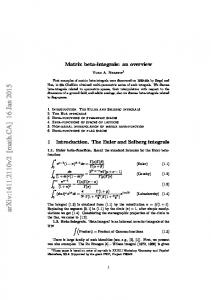 Matrix beta-integrals: an overview