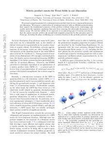 Matrix product ansatz for Fermi fields in one dimension