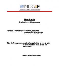 Mauritanie - MDG Fund