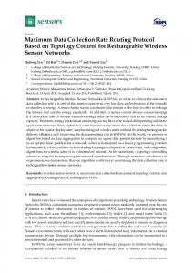 Maximum Data Collection Rate Routing Protocol