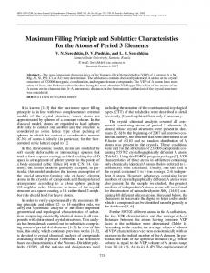 Maximum Filling Principle and Sublattice ... - Springer Link