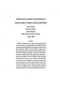 Measurement of packet loss probability by optimal ... - Semantic Scholar