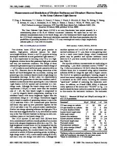 Measurements and Simulations of Ultralow ... - APS Link Manager