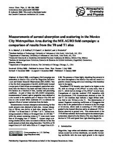 Measurements of aerosol absorption and ... - Semantic Scholar