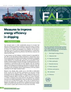 Measures to improve energy efficiency in shipping