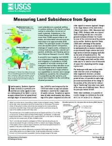 Measuring Land Subsidence from Space
