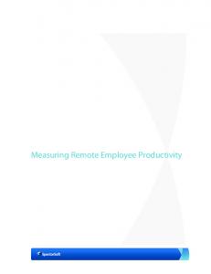 Measuring Remote Employee Productivity - Amazon Simple Storage ...