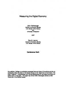 Measuring the Digital Economy - CiteSeerX
