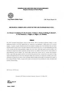 MECHANICAL DESIGN AND LAYOUT OF THE LHC STANDARD ...