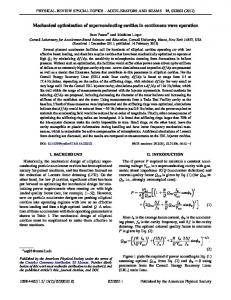 Mechanical optimization of superconducting ... - APS Link Manager