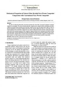 Mechanical Properties of Natural Fiber Braided Yarn ... - Science Direct