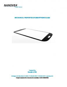 Mechanical Properties of Smartphone Glass - Nanovea