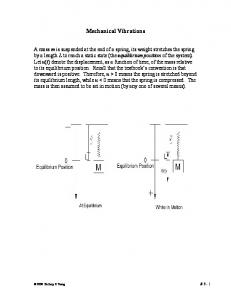 Mechanical Vibrations