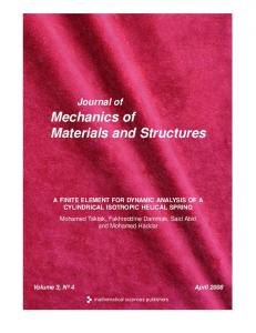 Mechanics of Materials and Structures