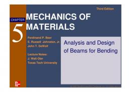 MECHANICS OF MATERIALS