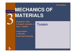 MECHANICS OF MATERIALS