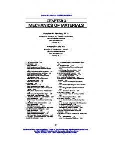 MECHANICS OF MATERIALS